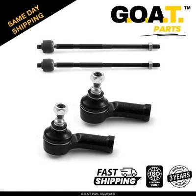 Front Inner & Outer Tie Rod End Kit for 2000-2006 Ford Focus 4 PCS - Image 1 of 4