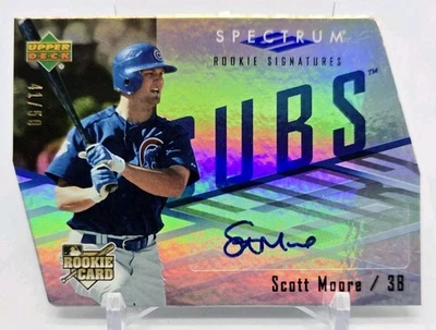 2007 Upper Deck Spectrum SCOTT MOORE Rookie Spectrum Signatures Gold Die-Cut /50 - Image 1 of 4