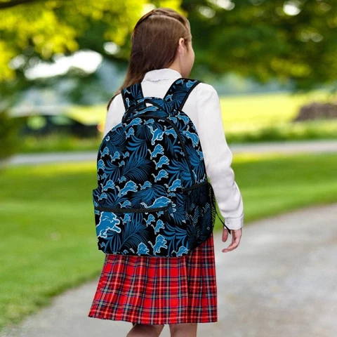 Detroit Lions Children's Backpack High-quality Oxford Cloth Travel Bags Cover