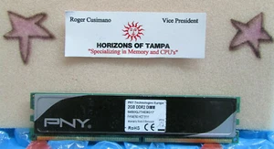 PNY 2GB DDR2 64B0QJTHE8G17 PC-6400 800MHz Memory - Picture 1 of 1