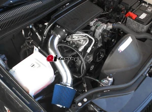 Black Blue Air Intake kit For 2005-2009 Jeep Grand Cherokee Commander 4.7L V8 - Picture 1 of 1