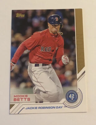 Mookie Betts 2017 Topps Jackie Robinson Day #JRD3 Boston Red Sox - Image 1 of 2