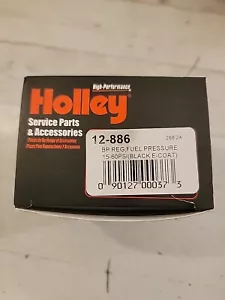 12-886 Holley By Pass Regulator - Fuel Pressure 15-60 PSI (Black E-Coat) - Foto 1 di 8