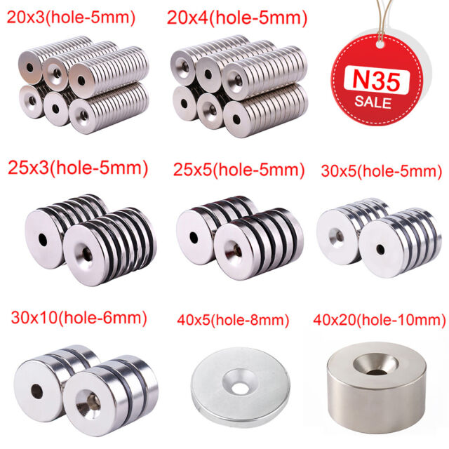 Tiny Neodymium Disc Magnets 2mm 3mm 4mm 5mm 6mm N35 Small Strong