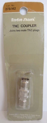 Radio Shack TNC Coupler Joins 2 Male TNC Plugs NOS 278-142 - Image 1 of 4