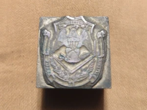 State of Mississippi Coat of Arms Antique Letterpress All Metal PRINTING BLOCK - Picture 1 of 12