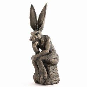Der Denker Hase Skulptur von Garry Jones Statue Ornament Frith