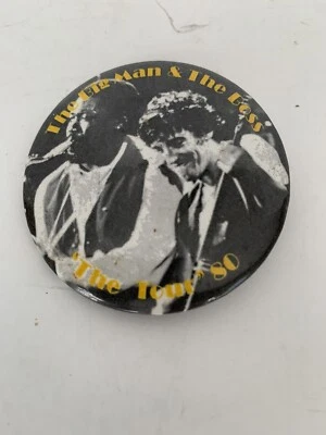 1980 Bruce Springstein 2 1/4” “The Big Man & The Boss - Tour 80’” Pin/Button - Image 1 of 2