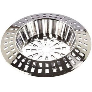 LARGE CHROME HAIR TRAP PLUG HOLE SINK STRAINER CLOGGING CLOG SHOWER BATH BASIN - Picture 1 of 1