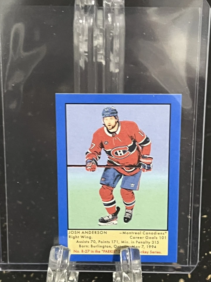 Josh Anderson--Blue--Mini--2022-23 Parkhurst Champions--Canadiens--Free Shipping - Image 1 of 2