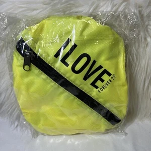 I Love Forever 21 Gym Bag Duffel Bag Packable Yellow (read Description) - Picture 1 of 7