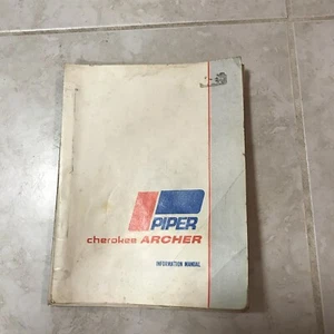 PIPER CHEROKEE ARCHER INFORMATION MANUAL 761-556 JULY 1973 VINTAGE SMALL PLANE☆ - Bild 1 von 4
