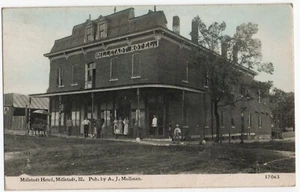 Postal de Millstadt, IL Illinois 1916, Millstadt Hotel por C.U. Williams - Imagen 1 de 2