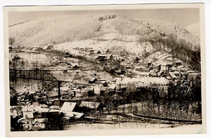 Aerial View Sonneberg Germany 1935 Town Real Photo Postcard to USA - Picture 1 of 3