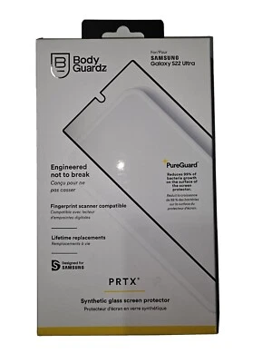 BodyGuardz PRTX Synthetic Glass Screen Protect for Samsung Galaxy S22 Ultra  - Image 1 of 2
