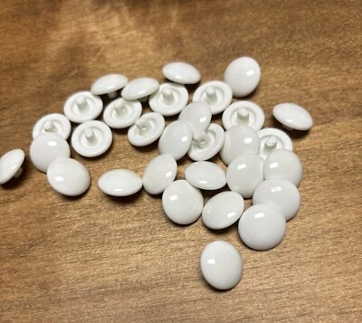 White Shank Buttons from New Vintage Stock 5/8” - Image 1 of 4