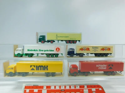 AV273-1# wiking H0 1:87 Raccolta Autoarticolato MB 543 Latte Sud + 542 Rama ecc - Immagine 1 di 3