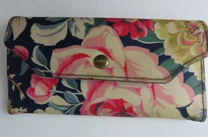 Portafoglio portamonete Cath Kidston floreale rosa blu carte - Foto 1 di 7