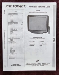 Sams Photofact 2946 Service Manual for Sony KV-27EXR90 - Picture 1 of 1
