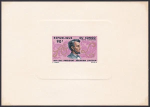 Congo ScC35 Centenary of death of Abraham Lincoln (1809-65), Deluxe Proof - Picture 1 of 1