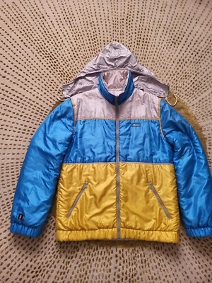 ELLESSE PENGUIN 80'S VINTAGE REVERSIBLE SKI PUFFER JACKET - RETRO - SIZE - LARGE - Image 1 of 4