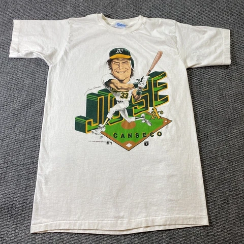 Vintage Jose Canseco Caricature Oakland Athletics MLB Baseball T Shirt Cover