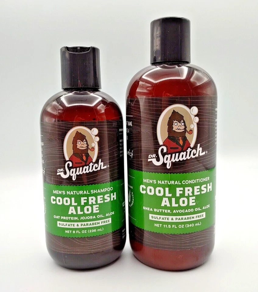 (SELLADO) - Kit de champú y acondicionador Dr. Squatch Cool Fresh Aloe para hombre Foto 1 de 4