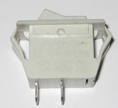 125V 15A Rocker Switch - SPST Switch - 250V 10A - Snap-in Panel Mount Switch - image 1 of 4