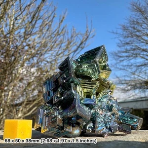 Bismuth man-made - authentic spiritual healing crystal mineral certified - Picture 1 of 1