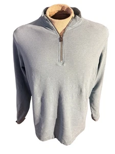 Pullover Peter Millar Mujer M Mountainside 1/4 Cremallera Azul Bebé Alpaca Pima  - Imagen 1 de 5