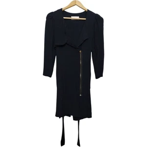 A.L.C Women's 8 Zip Black Classic Dress Office Career Belted - Picture 1 of 3