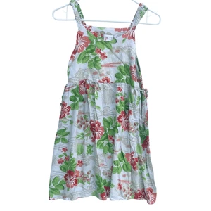RJC Made in Hawaii Girls Sz 14 Sleeveless Sundress Floral Hibiscus Luau Aloha Dr - Picture 1 of 5