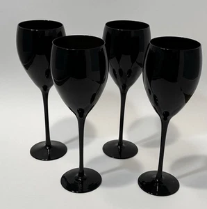 Artland Mikasa BLACK AMETHYST 9.75" Water Wine Stemmed Glass Goblet - Set Of 4 - Picture 1 of 3
