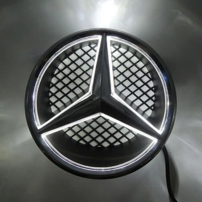 Fac7 for Front Grille LED Emblem Light Mercedes Benz Illuminated Logo - Imagem 1 de 4