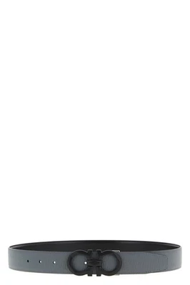 Cinturón reversible FERRAGAMO gris para hombre Gancini nuevo y auténtico Foto 1 de 2