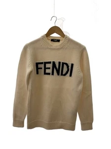 FENDI Knit & Sweater (Thick) 48 WOOL WHT FZZ387 Used - Picture 1 of 6