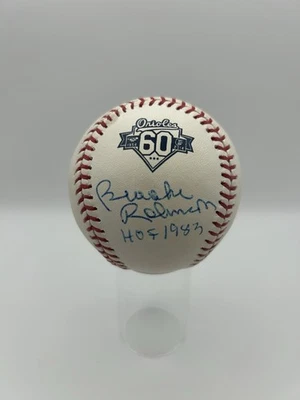 Brooks Robinson Signed Orioles 60th Logo Baseball HOF Inscription PSA Certified - Image 1 of 4