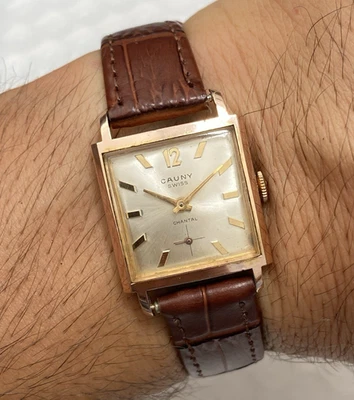Reloj Cauny Prima Vintage Damas Hecho en Suiza Cauny Chantal Chapado en Oro 22mm Foto 1 de 4