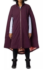 Columbia Women's Disney Frozen 2 Anna Down Cape Small Purple Dahlia Orig. $500 - Picture 1 of 20