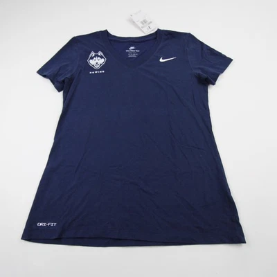 UConn Huskies Nike Dri-Fit Short Sleeve Shirt Women's Navy New - Image 1 of 4