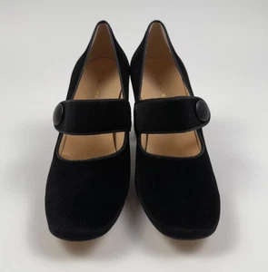 Tuckernuck Velvet Ellie Mary Jane Block Heels Black Size 9 NWT - Picture 1 of 10