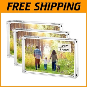 Moderne rahmenlose Acryl-Bilderhalter - 3er-Pack - Bild 1 von 9