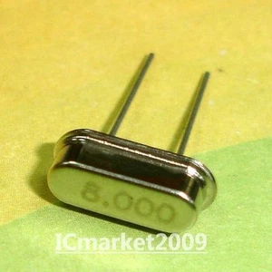 50 Stück 8.000MHz DIP-2 8.000M 8MHZ 8M HC-49S 8.000 MHZ Quarzkristall 8 MHz - Bild 1 von 1