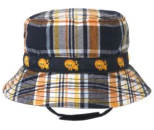 Gymboree FRIENDLY LION Sombrero a Cuadros Talla 3-6 Meses Nuevo Con Etiquetas Foto 1 de 1
