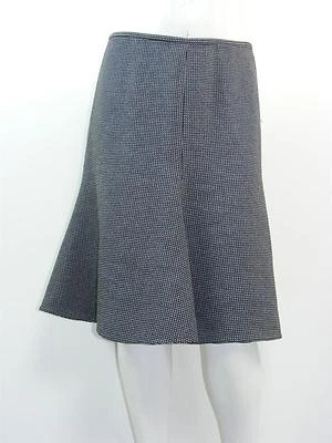 Falda ARMANI COLLEZIONI Marrón y Azul Forrada con Motas Estilo Tweed, Talla 6 - W30 x L23 Foto 1 de 4