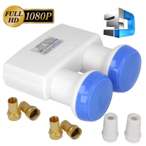 MonoblockTwin Lnb 0,1dB (Astra+Hotbird) HD Digital Doppelkopf,4K UHD 62dB Gewinn - Bild 1 von 5