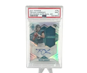 2021 Phoenix Trevor Lawrence Dual Rookie RC Jersey Auto #/35 Jaguars PSA 9 - Picture 1 of 2