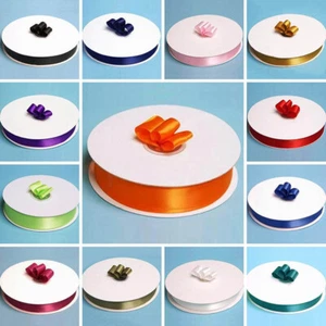 7/8" x 100 yards SHINY Single Side SATIN RIBBON - Wedding FAVORS Crafts Sewing - Picture 1 of 31