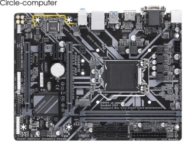 For GIGABYTE B360M HD3 motherboard LGA1151 DDR4 32G HDMI+DVI+VGA M-ATX Tested ok - Image 1 of 4
