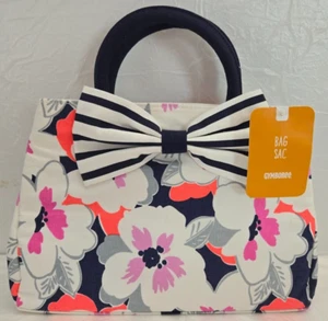 Gymboree Floral Flowers Satchel Purse Bag White Multicolor - Picture 1 of 3